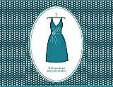 Front View Thumbnail - Niagara & Pantone Turquoise Will You Be My Bridesmaid Card - Dress