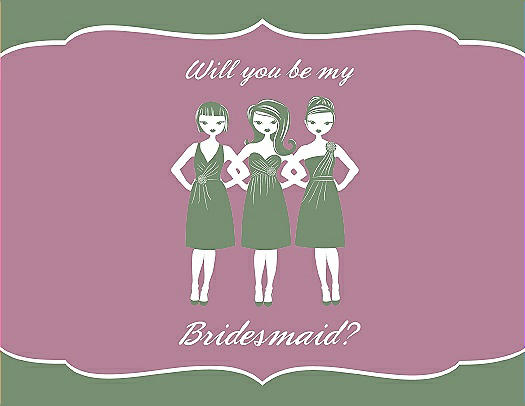 Will You Be My Bridesmaid Card - Girls