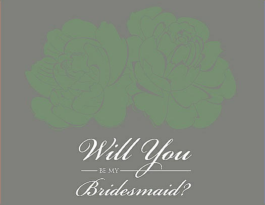 Will You Be My Bridesmaid Card - Flowers