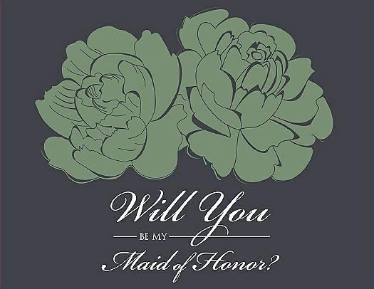 Will You Be My Bridesmaid Card - Flowers