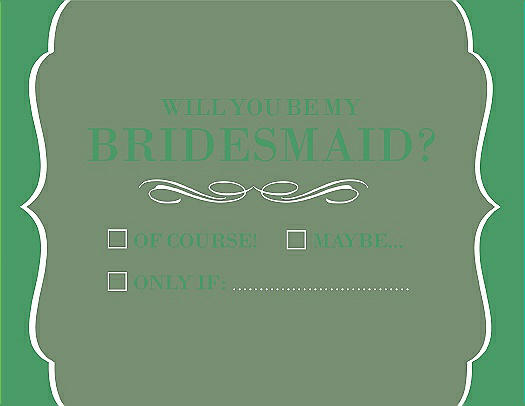 Will You Be My Bridesmaid Card - Checkbox