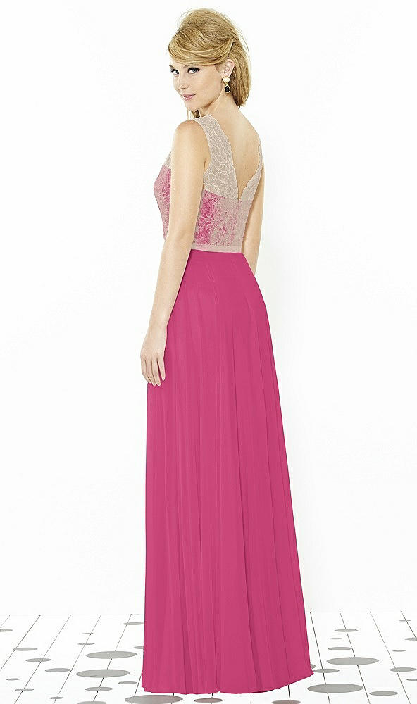 Back View - Tea Rose & Cameo After Six Bridesmaid Dress 6715