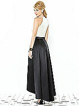 Rear View Thumbnail - Black & Ivory After Six Bridesmaid Dress 6718