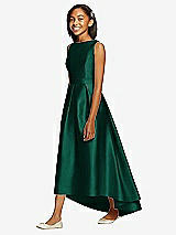 Front View Thumbnail - Hunter Green Dessy Collection Junior Bridesmaid JR534