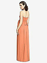 Rear View Thumbnail - Sweet Melon Draped Bodice Strapless Maternity Dress