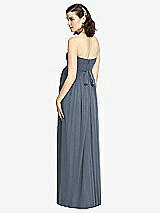 Rear View Thumbnail - Silverstone Draped Bodice Strapless Maternity Dress