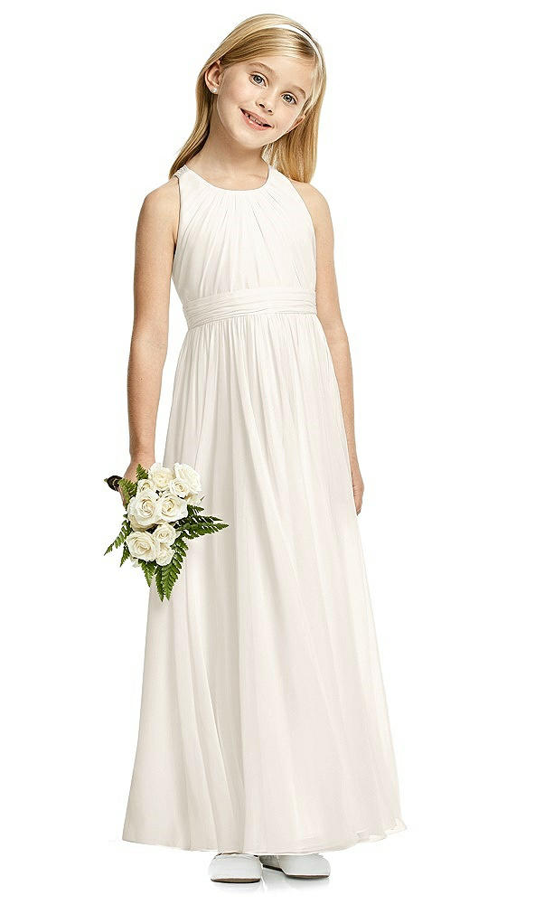 Front View - Ivory Flower Girl Dress FL4054