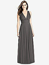 Front View Thumbnail - Caviar Gray Bella Bridesmaids Dress BB117