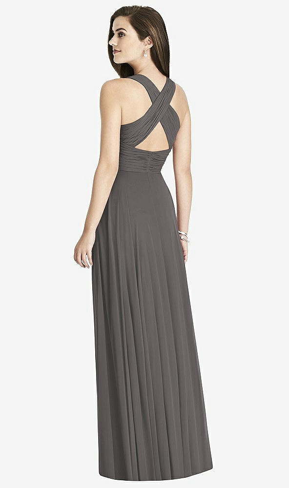 Back View - Caviar Gray Bella Bridesmaids Dress BB117