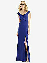 Front View Thumbnail - Cobalt Blue Bella Bridesmaids Dress BB112