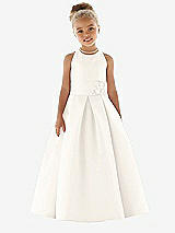 Front View Thumbnail - Ivory Flower Girl Dress FL4059