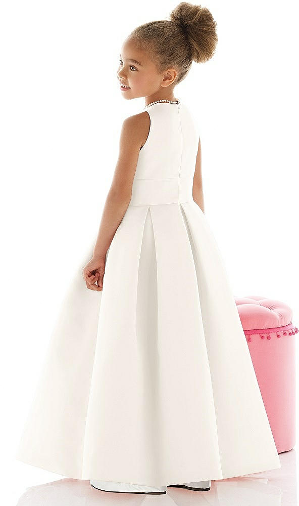 Back View - Ivory Flower Girl Dress FL4059