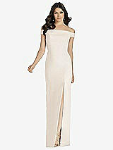 Front View Thumbnail - Oat Dessy Bridesmaid Dress 3040