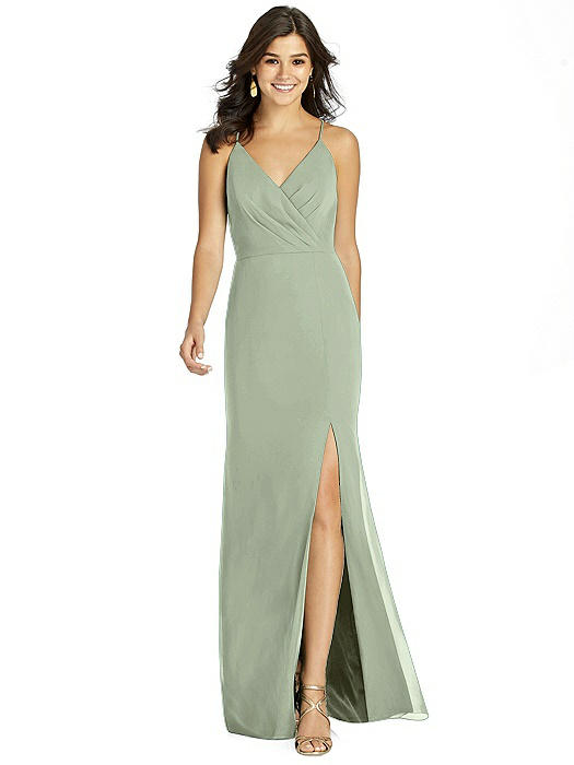 Criss Cross Back Mermaid Wrap Dress