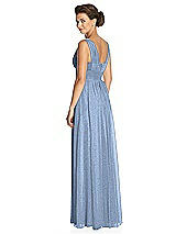 Rear View Thumbnail - Cloudy Silver Dessy Shimmer Bridesmaid Dress 3026LS