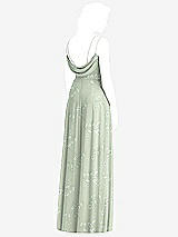 Front View Thumbnail - Vintage Primrose Sage Cowl-Back Double Strap Maxi Dress with Side Slit