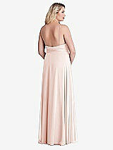 Alt View 2 Thumbnail - Blush Chiffon Maxi Wrap Dress with Sash - Cora