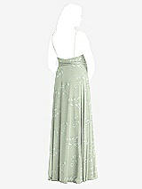 Alt View 2 Thumbnail - Vintage Primrose Sage Chiffon Maxi Wrap Dress with Sash - Cora