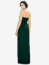 Alt View 2 Thumbnail - Hunter Green Strapless Draped Chiffon Maxi Dress - Lila