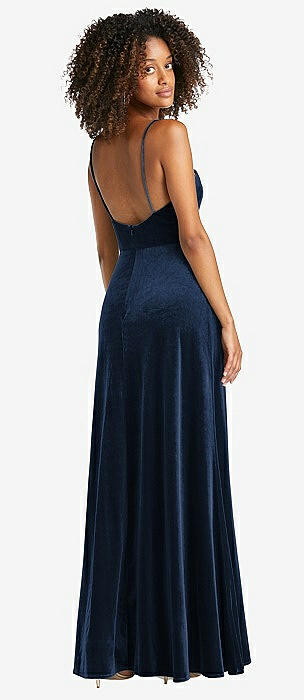 Midnight Navy Lux Velvet Bridesmaid Dresses