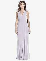 Front View Thumbnail - Moondance V-Neck Halter Chiffon Maxi Dress - Taryn