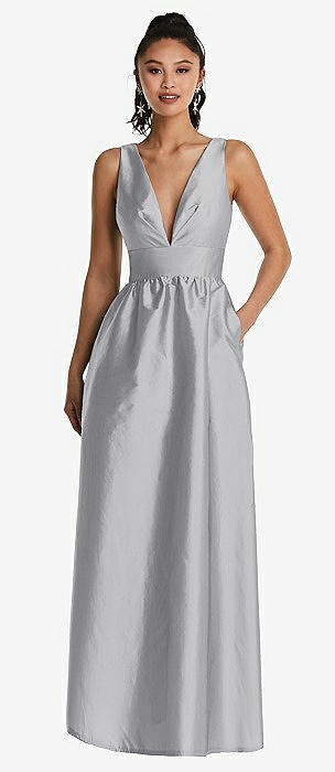 French Gray Bridesmaid Dresses