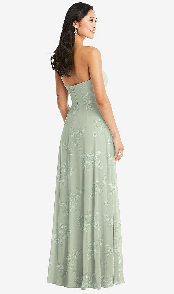 Back View - Vintage Primrose Sage Bella Bridesmaids Dress BB132