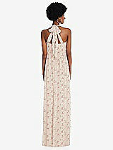 Alt View 5 Thumbnail - Coquette Floral Print Convertible Tie-Shoulder Empire Waist Maxi Dress