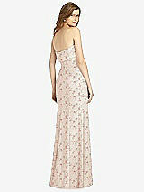 Rear View Thumbnail - Coquette Floral Print Bella Bridesmaids Dress BB139