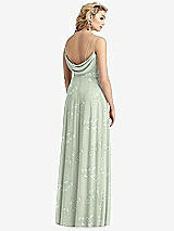 Front View Thumbnail - Vintage Primrose Sage Cowl-Back Double Strap Maxi Dress with Side Slit