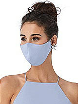 Alt View 2 Thumbnail - Sky Blue Crepe Reusable Face Mask