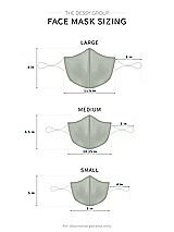 Alt View 1 Thumbnail - Willow Green Crepe Reusable Face Mask