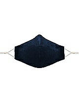 Front View Thumbnail - Midnight Navy Lux Velvet Reusable Face Mask