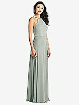 Side View Thumbnail - Willow Green Bella Bridesmaids Dress BB129