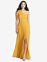 Front View Thumbnail - NYC Yellow Bella Bridesmaids Dress BB130