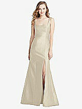 Front View Thumbnail - Champagne Bella Bridesmaids Dress BB135