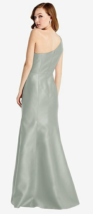 Dessy Collection Diamond Cutout outlets Back Trumpet Gown with Front Slit- 6