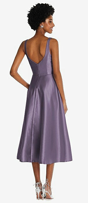 Lavender Midi Bridesmaid Dresses