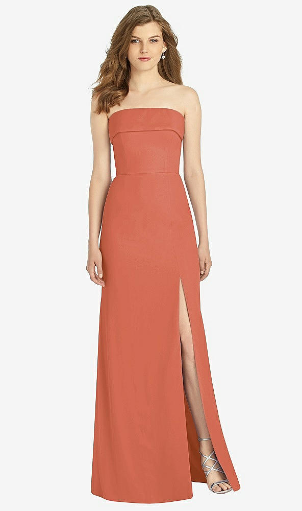 Front View - Terracotta Copper Bella Bridesmaids Dress BB139