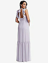 Rear View Thumbnail - Moondance Tiered Ruffle Plunge Neck Open-Back Maxi Dress with Deep Ruffle Skirt