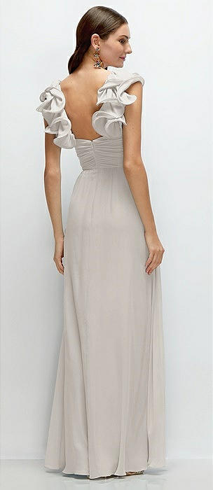 Oyster Wide Strap Bridesmaid Dresses