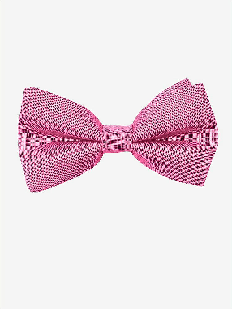 Front View - Strawberry Peau de Soie Boy's Clip Bow Tie by After Six