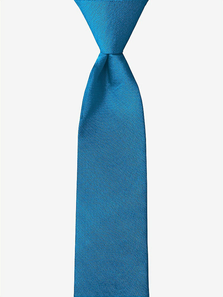 Front View - Bayside Peau de Soie Boy's 14" Zip Necktie by After Six