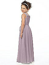 Rear View Thumbnail - Lilac Dusk Flower Girl Style FL4033