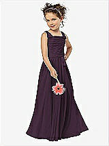 Front View Thumbnail - Aubergine Flower Girl Style FL4033