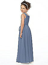 Rear View Thumbnail - Larkspur Blue Flower Girl Style FL4033