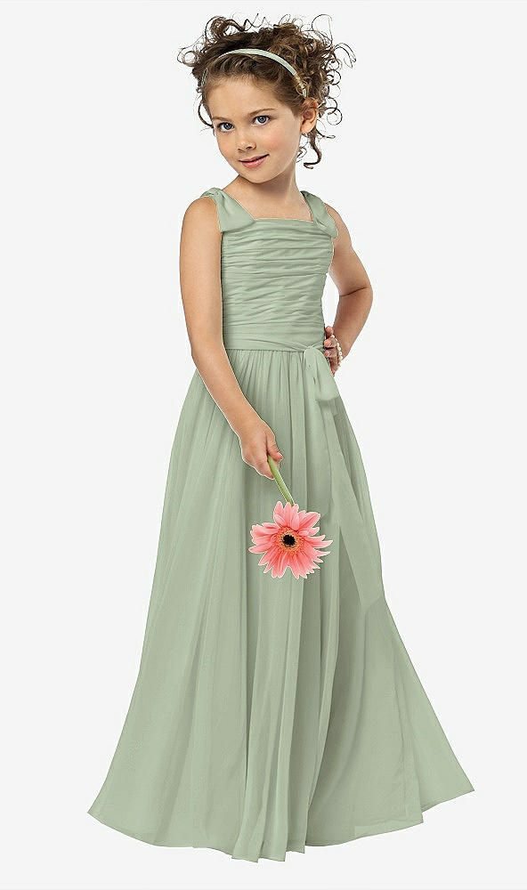 Front View - Sage Flower Girl Style FL4033