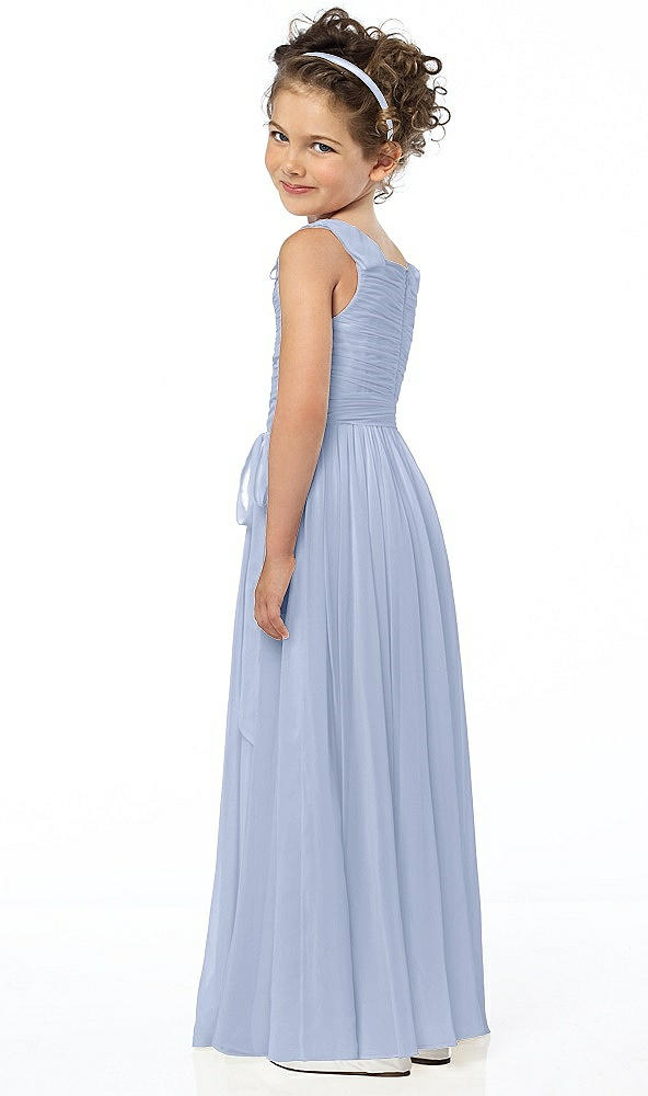 Back View - Sky Blue Flower Girl Style FL4033