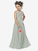 Front View Thumbnail - Willow Green Flower Girl Style FL4033