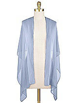 Front View Thumbnail - Sky Blue Lux Chiffon Stole